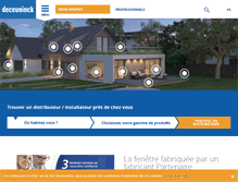 Tablet Screenshot of deceuninck.fr