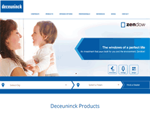 Tablet Screenshot of deceuninck.com.au