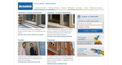 Desktop Screenshot of deceuninck.es