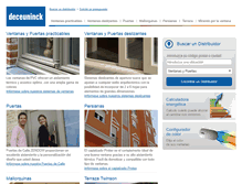 Tablet Screenshot of deceuninck.es
